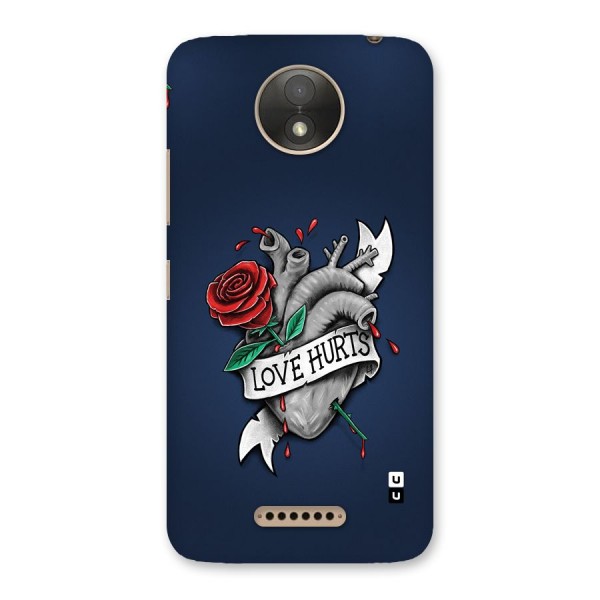 Love Hurts Back Case for Moto C Plus