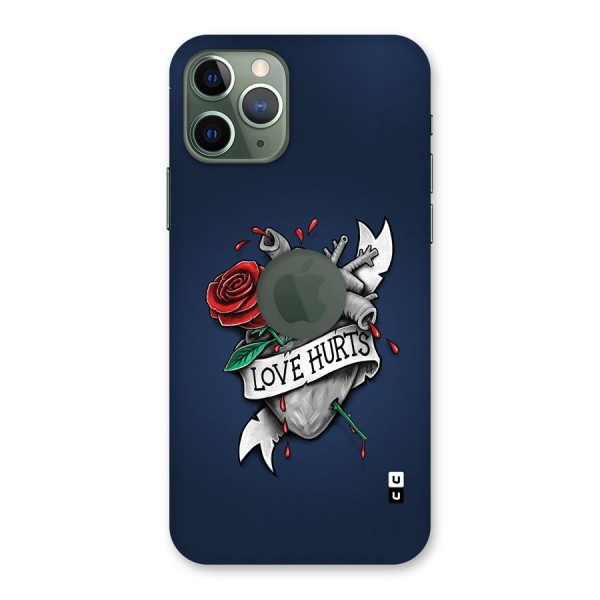 Love Hurts Back Case for iPhone 11 Pro Logo Cut