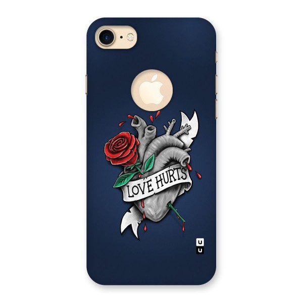 Love Hurts Back Case for iPhone 8 Logo Cut