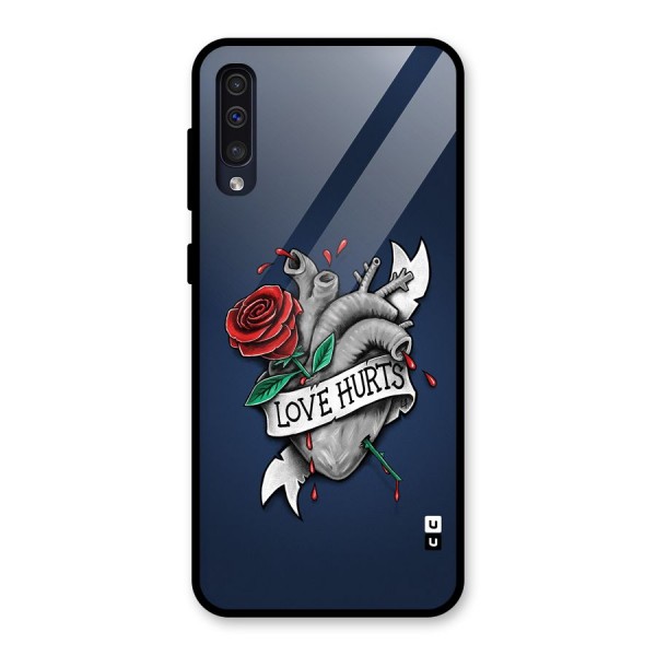 Love Hurts Glass Back Case for Galaxy A50