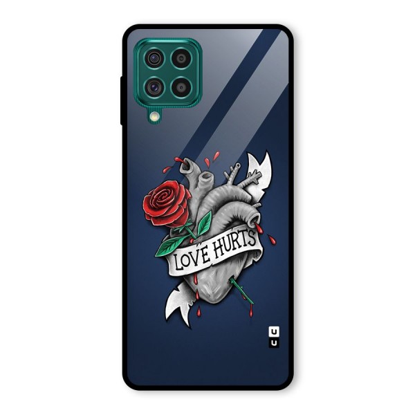 Love Hurts Glass Back Case for Galaxy F62