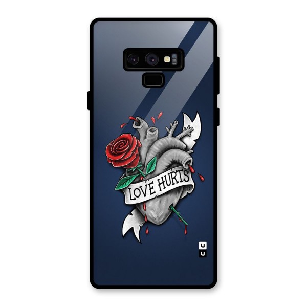 Love Hurts Glass Back Case for Galaxy Note 9