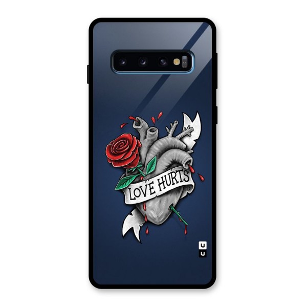 Love Hurts Glass Back Case for Galaxy S10