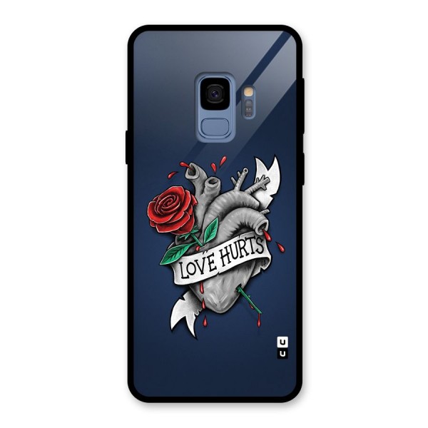 Love Hurts Glass Back Case for Galaxy S9