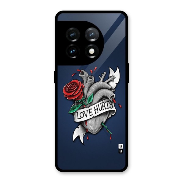 Love Hurts Glass Back Case for OnePlus 11