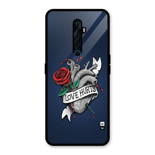 Love Hurts Glass Back Case for Oppo Reno2 F