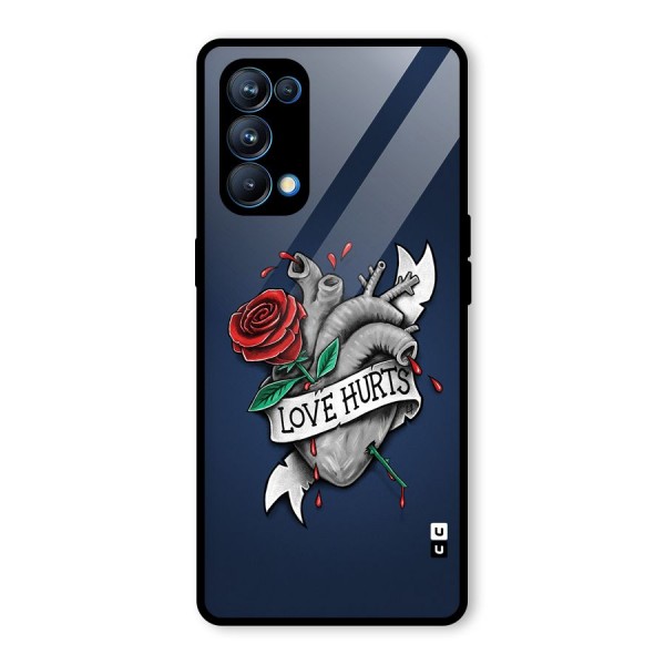 Love Hurts Glass Back Case for Oppo Reno5 Pro 5G