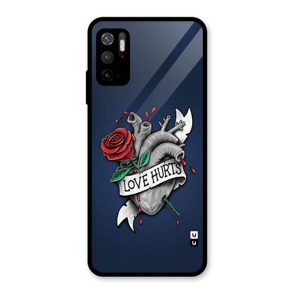 Love Hurts Glass Back Case for Poco M3 Pro 5G