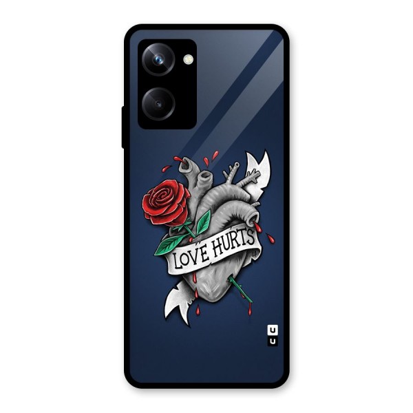 Love Hurts Glass Back Case for Realme 10 Pro