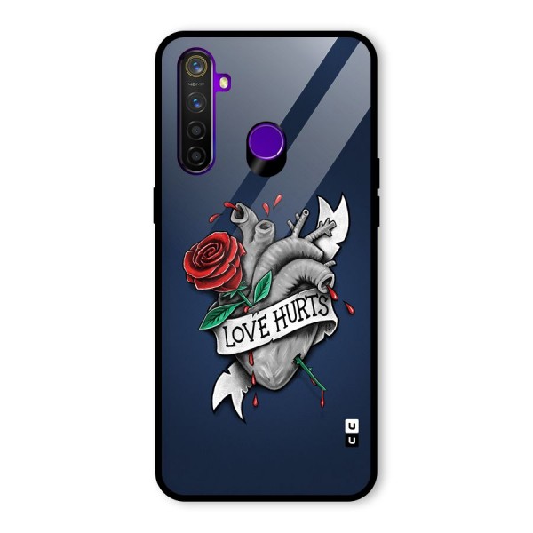 Love Hurts Glass Back Case for Realme 5 Pro