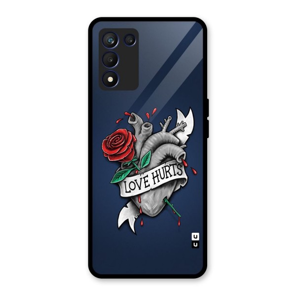 Love Hurts Glass Back Case for Realme 9 5G Speed