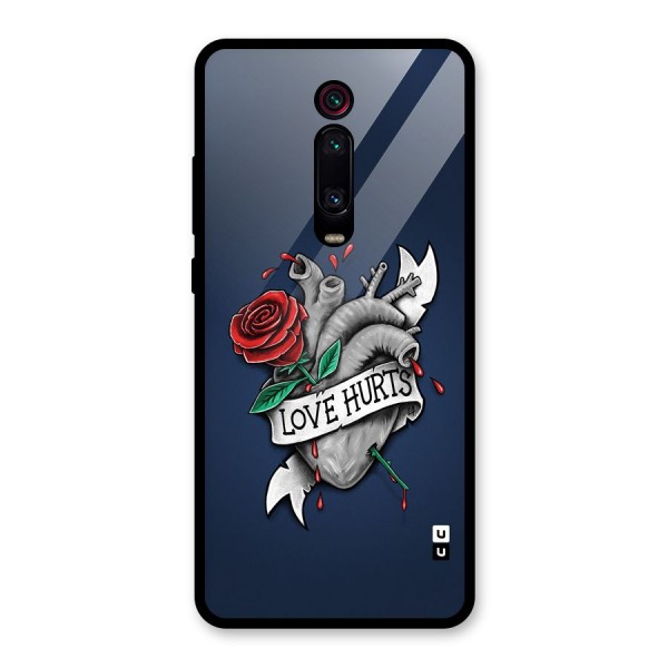 Love Hurts Glass Back Case for Redmi K20 Pro