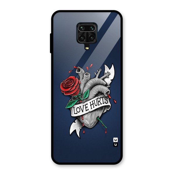 Love Hurts Glass Back Case for Redmi Note 10 Lite