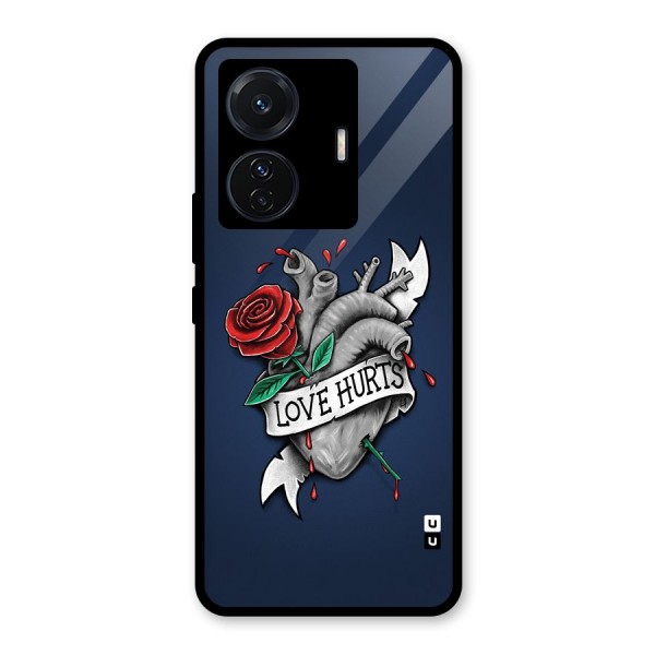 Love Hurts Glass Back Case for Vivo T1 Pro