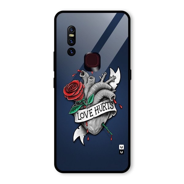 Love Hurts Glass Back Case for Vivo V15