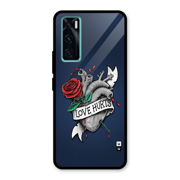 Love Hurts Glass Back Case for Vivo V20 SE