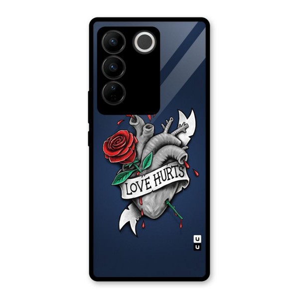 Love Hurts Glass Back Case for Vivo V27