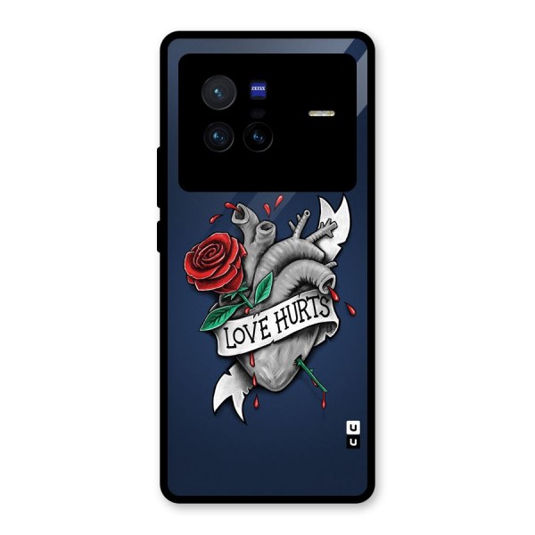 Love Hurts Glass Back Case for Vivo X80