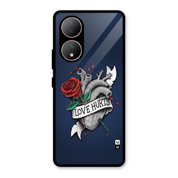 Love Hurts Glass Back Case for Vivo Y100A