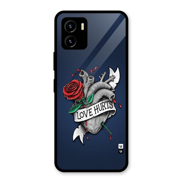 Love Hurts Glass Back Case for Vivo Y15s