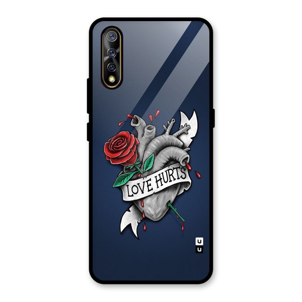 Love Hurts Glass Back Case for Vivo Z1x