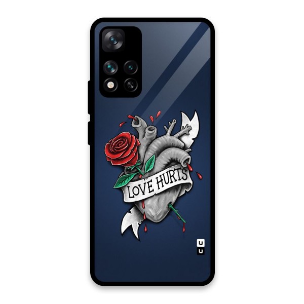 Love Hurts Glass Back Case for Xiaomi 11i HyperCharge 5G