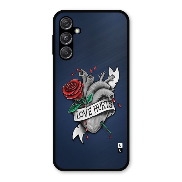 Love Hurts Metal Back Case for Galaxy M34 5G