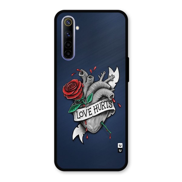 Love Hurts Metal Back Case for Realme 6