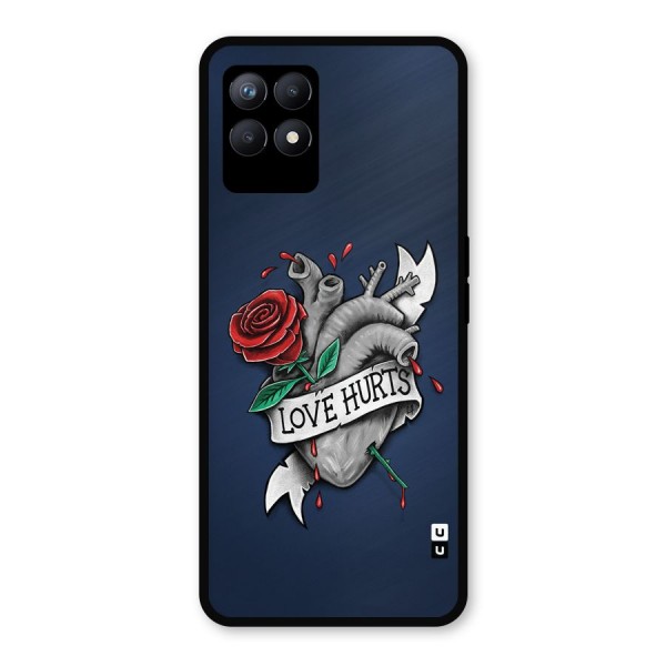 Love Hurts Metal Back Case for Realme 8i