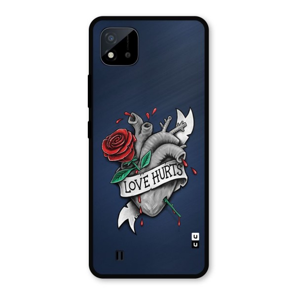 Love Hurts Metal Back Case for Realme C11 2021