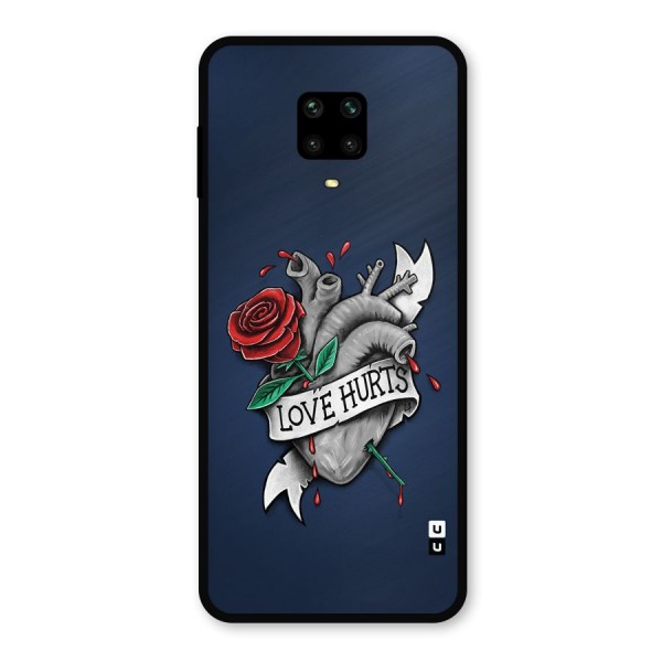 Love Hurts Metal Back Case for Redmi Note 10 Lite