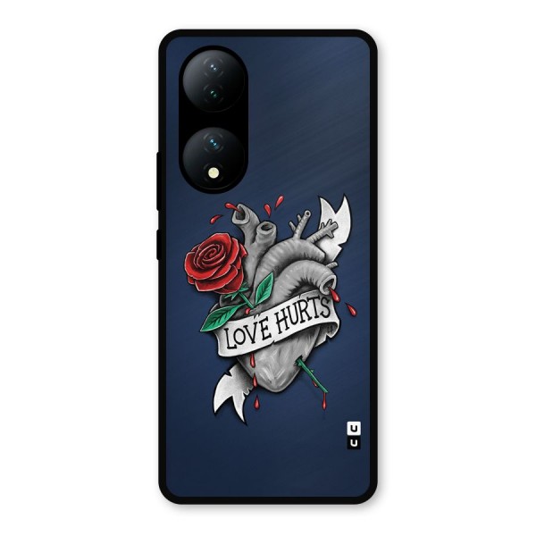 Love Hurts Metal Back Case for Vivo T2