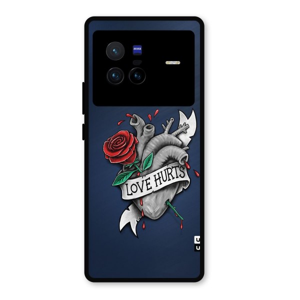 Love Hurts Metal Back Case for Vivo X80