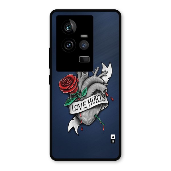 Love Hurts Metal Back Case for iQOO 11 5G