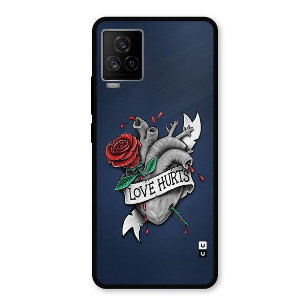 Love Hurts Metal Back Case for iQOO 7 Legend 5G