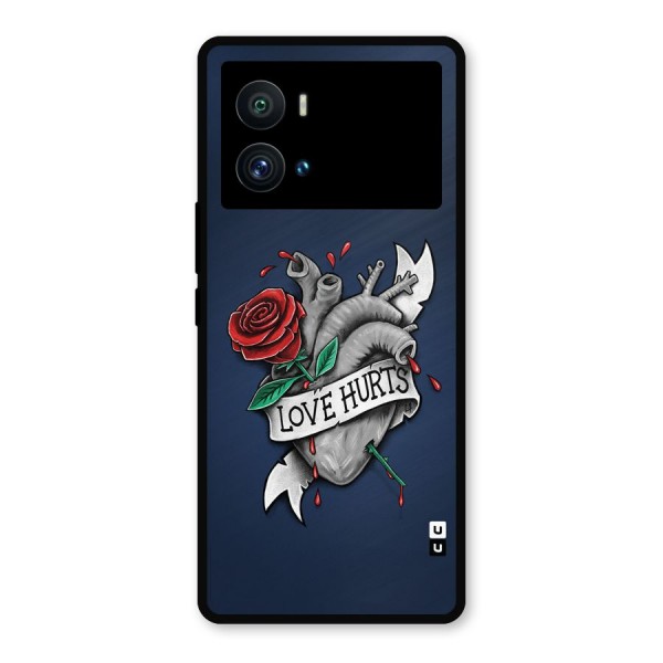 Love Hurts Metal Back Case for iQOO 9 Pro