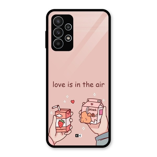 Love In Air Glass Back Case for Galaxy A23