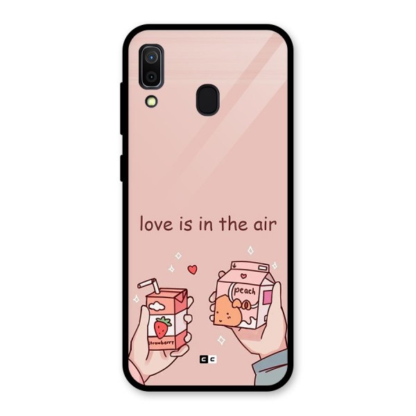 Love In Air Glass Back Case for Galaxy A30