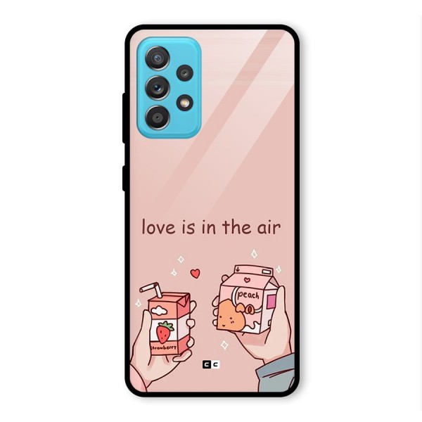 Love In Air Glass Back Case for Galaxy A52