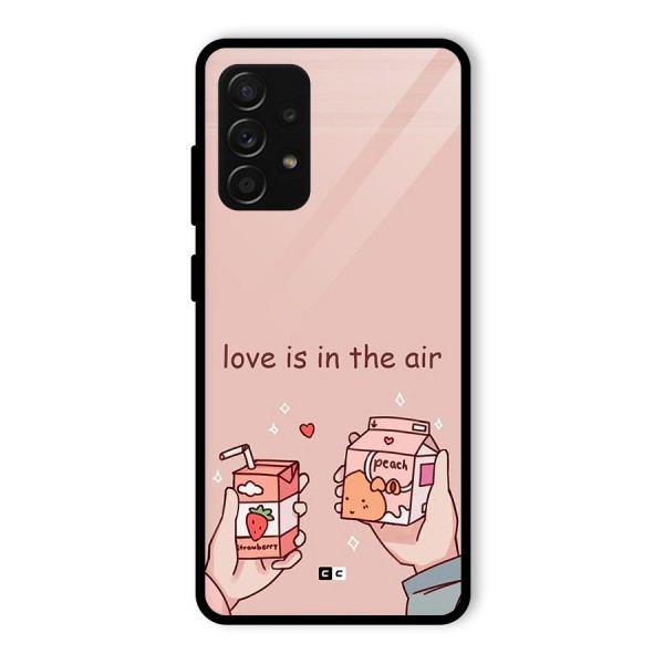 Love In Air Glass Back Case for Galaxy A53 5G