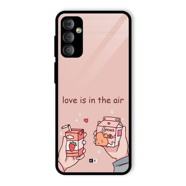 Love In Air Glass Back Case for Galaxy F23