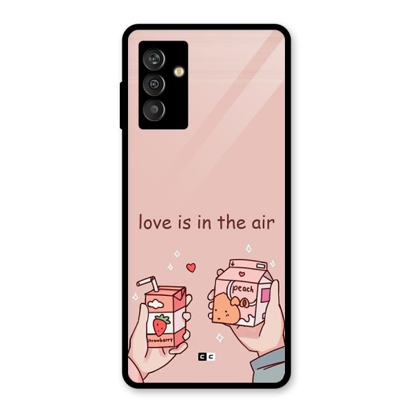 Love In Air Glass Back Case for Galaxy M13