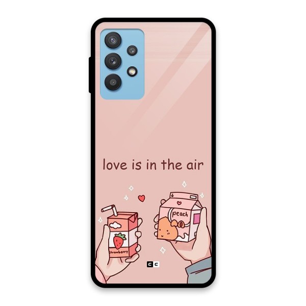 Love In Air Glass Back Case for Galaxy M32 5G