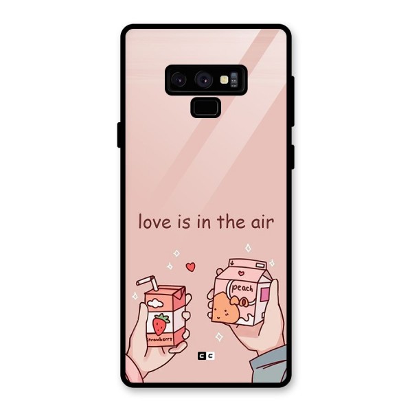 Love In Air Glass Back Case for Galaxy Note 9