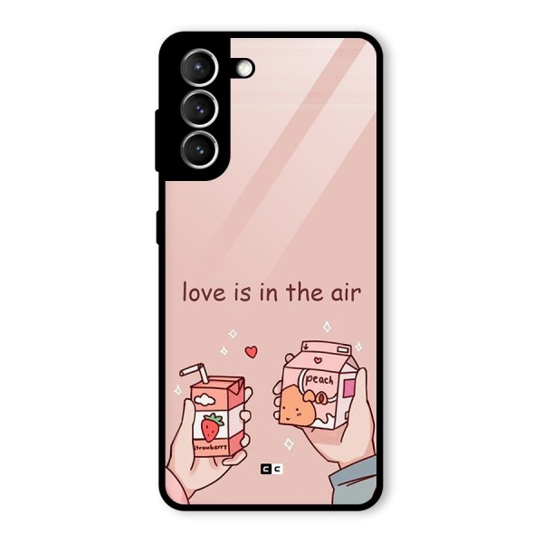 Love In Air Glass Back Case for Galaxy S21 5G