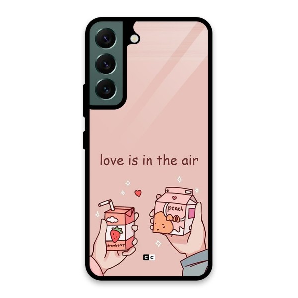 Love In Air Glass Back Case for Galaxy S22 5G