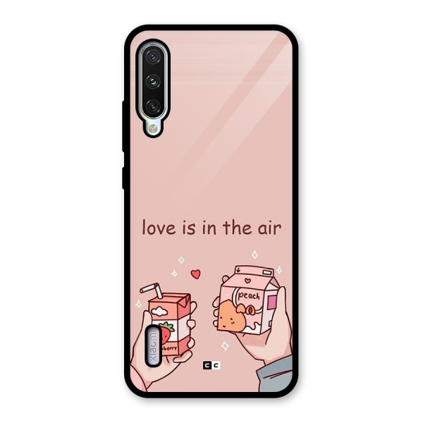 Love In Air Glass Back Case for Mi A3