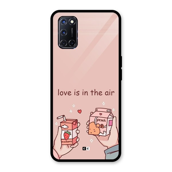 Love In Air Glass Back Case for Oppo A52