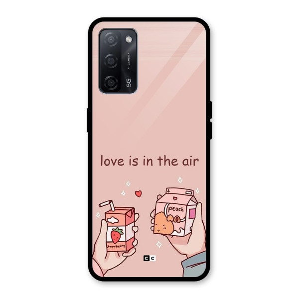 Love In Air Glass Back Case for Oppo A53s 5G