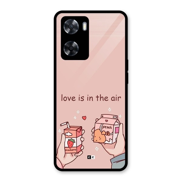 Love In Air Glass Back Case for Oppo A57 2022